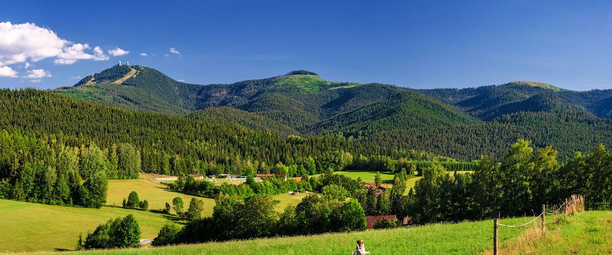 Great Arber (Großer Arber) at Bavarian Forest in Lower Bavaria, Germany