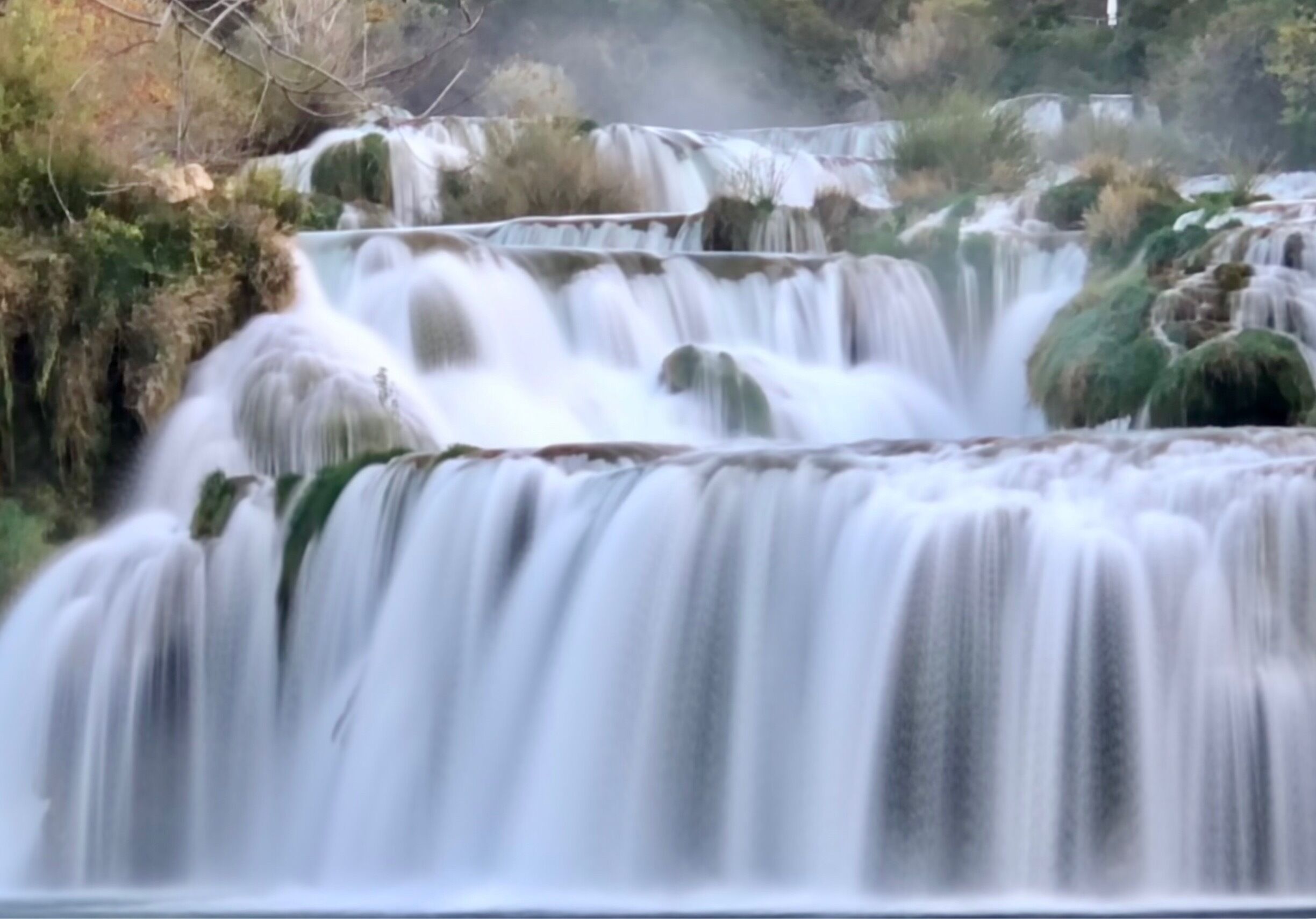 You can swim below the fall during summer