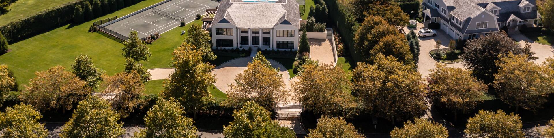 Hamptons Long Island New York Aerial View