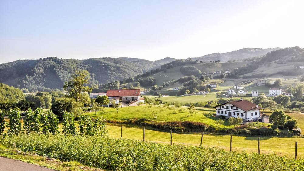 Superb view over the valley of Bidegoian.
Bidegoian, Bidania-Goiatz, Gipuzkoa, Basque Country, Spain, Europe