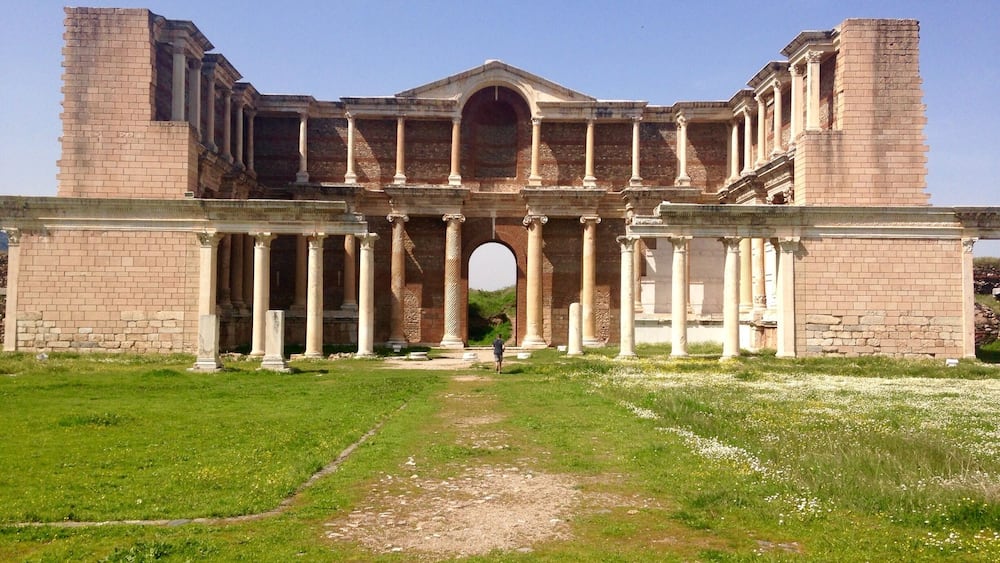 This is the most imposing structure I've ever seen. If you look at the bottom you can see a person at the stairs.