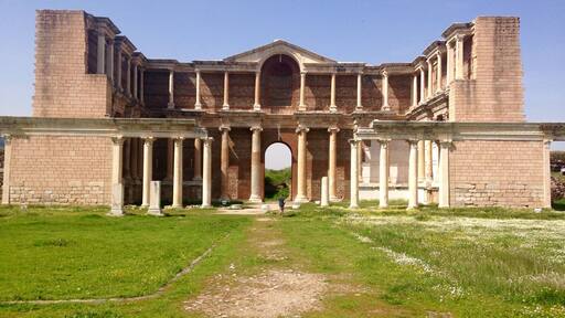 This is the most imposing structure I've ever seen. If you look at the bottom you can see a person at the stairs.