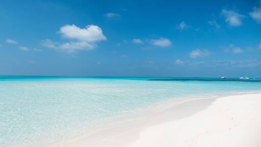 Tropical Beach with White Sand. Maldives Panorama.
