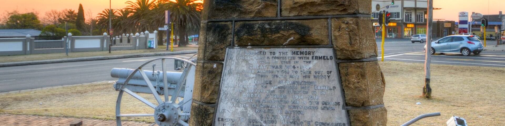 World War I memorial - Ermelo, South Africa