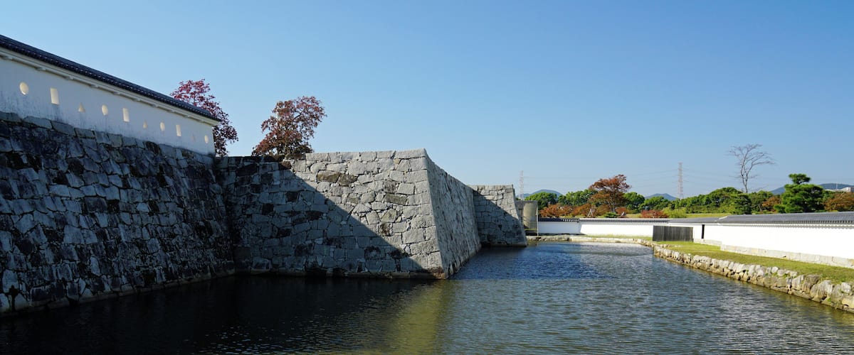 Akō Castle in Ako, Hyogo prefecture, Japan.