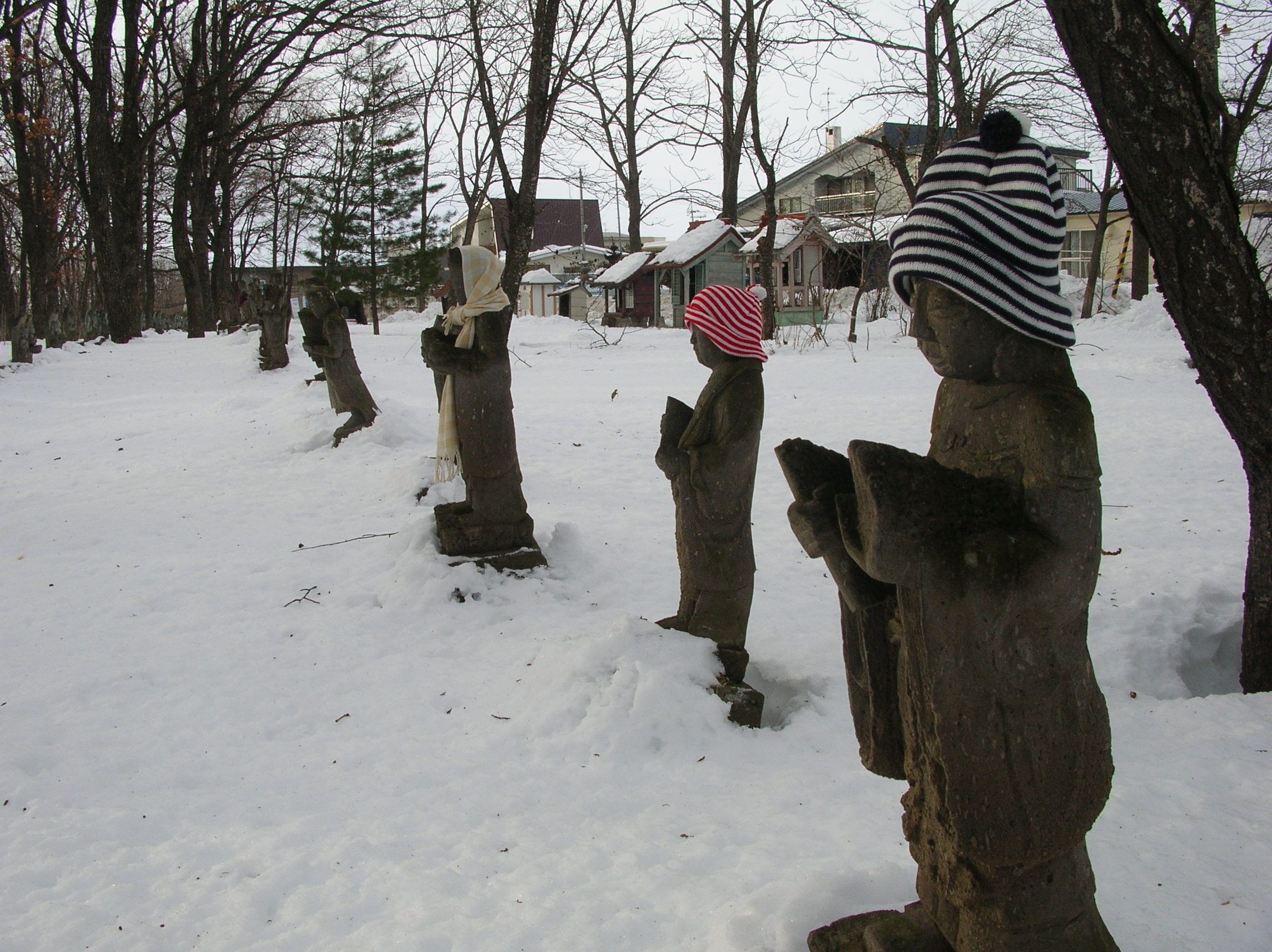 厳冬のお地蔵さん