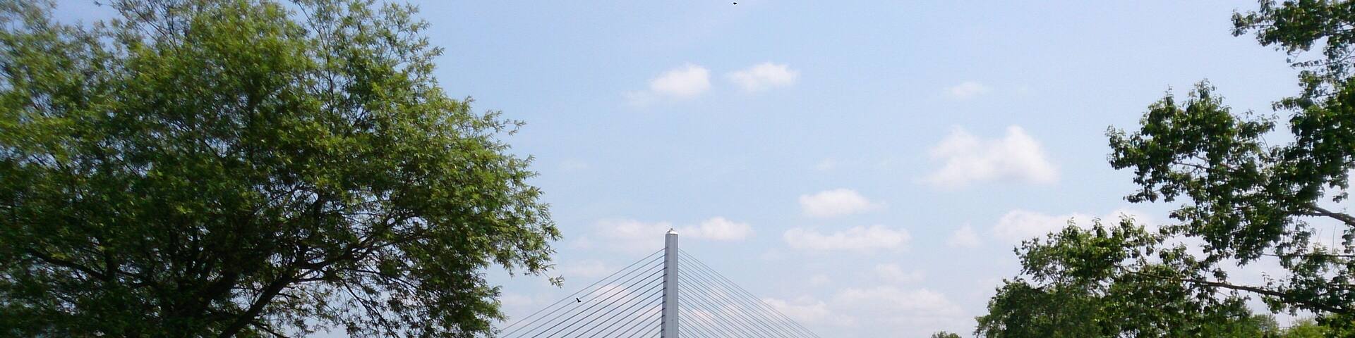 音更町パークゴルフ場から見た十勝大橋