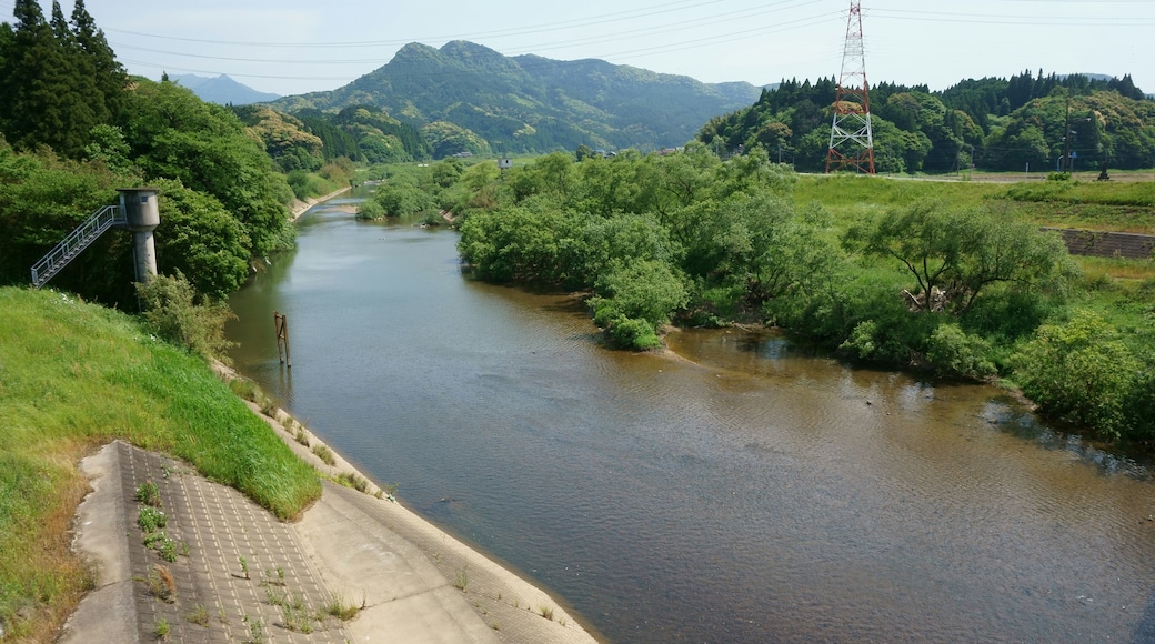 Matsuura River, from bridge at Sari, Ouchi, Karatsu city, Saga prefecture.
