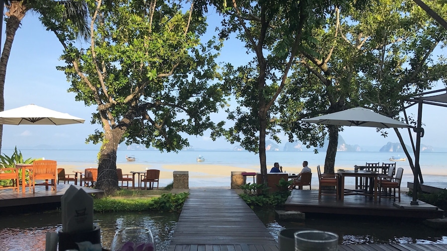 Breakfast with a view! #krabi #breakfast #thailand #ocean