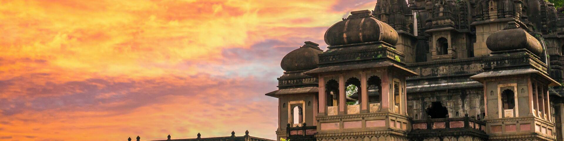 Exterior shots of Ahilya fort Maheshwar