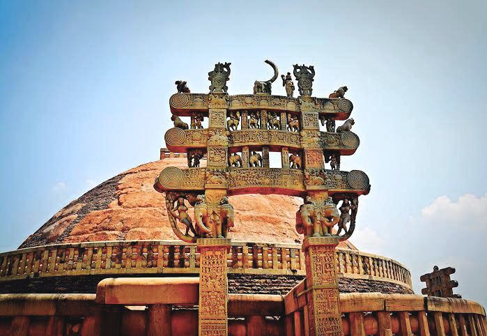 Another view of the beautiful sanchi Stupa…
#architecture