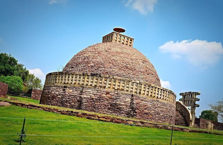 Beautiful view of the Sanchi Stupa :)
#architecture
