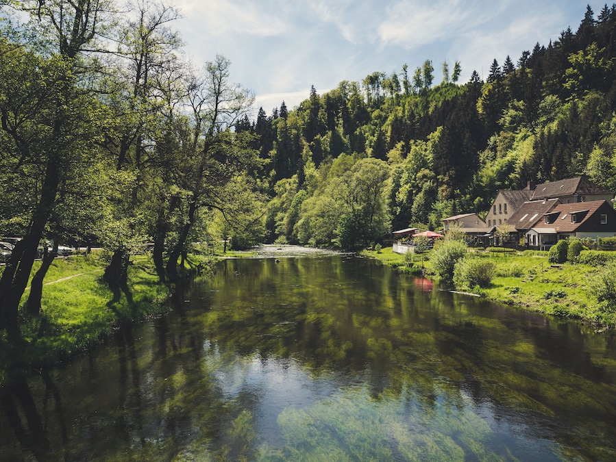 The River Bode, named after the giant Bodo, close to Treseburg (Harz).