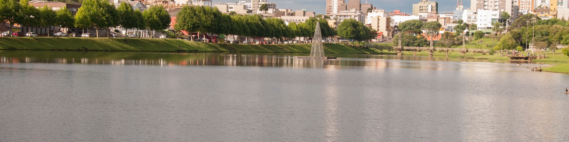 GUARAPUAVA, PARANA, BRAZIL - JANUARY 01, 2016: Guarapuava Lake