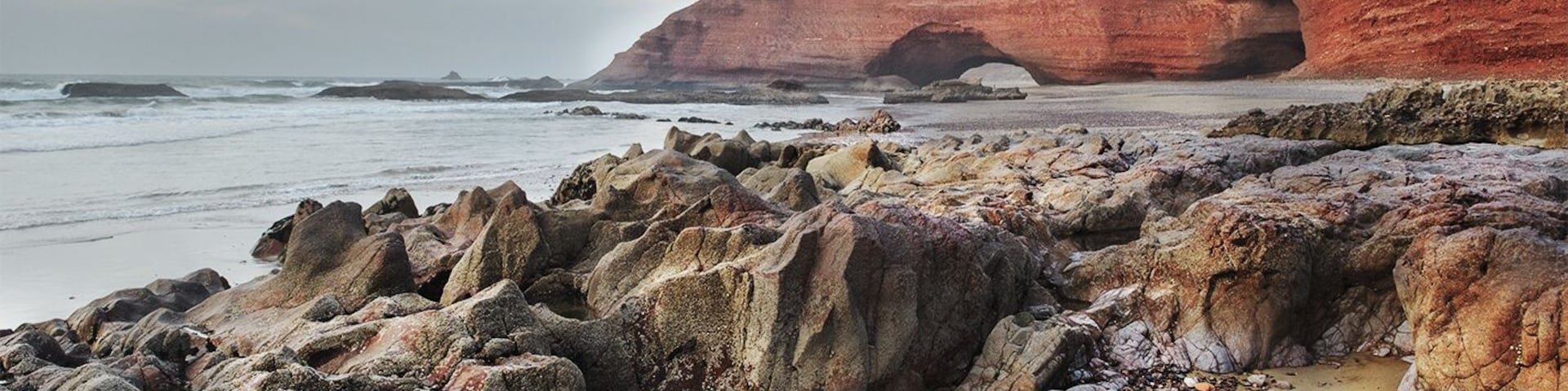 Legzira beach, Atlantic coast, Morocco