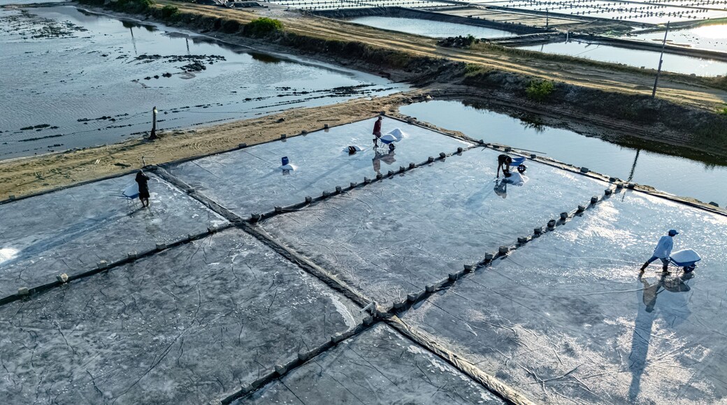 The Hon Khoi Salt Fields in Doc Let near Nha Trang, Vietnam