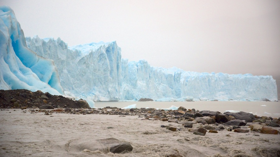 Patagonia Region showing a pebble beach and a sandy beach