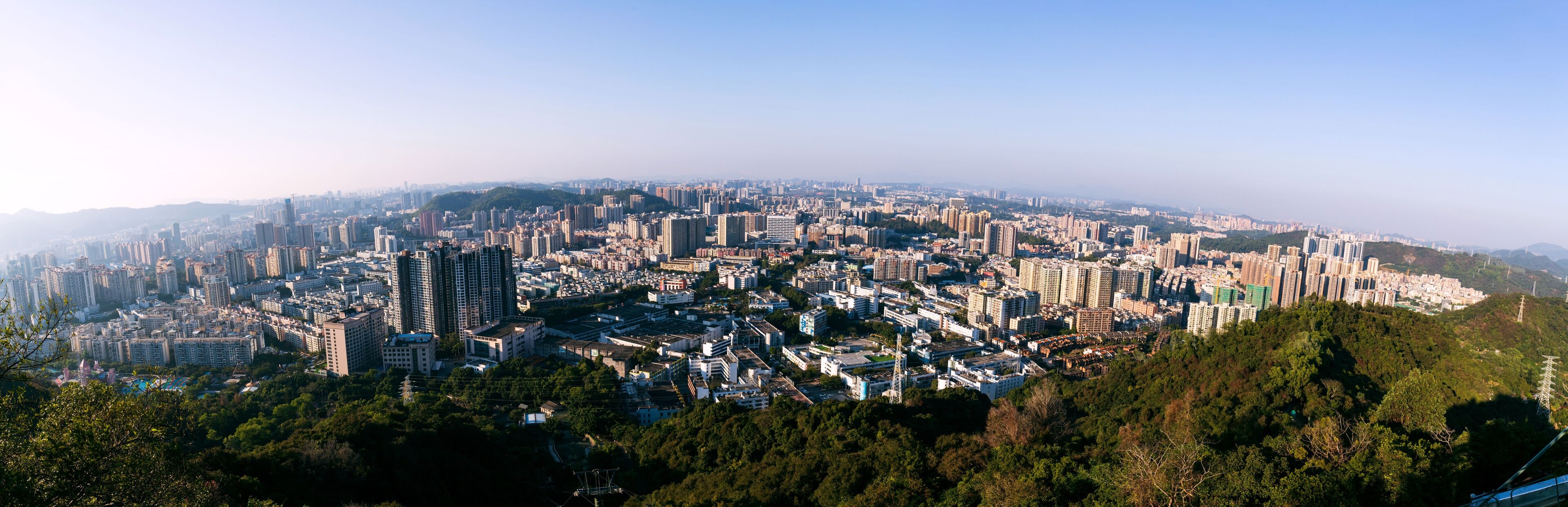 City view of Buji, Longgang District, Shenzhen City, Guangdong Province, China