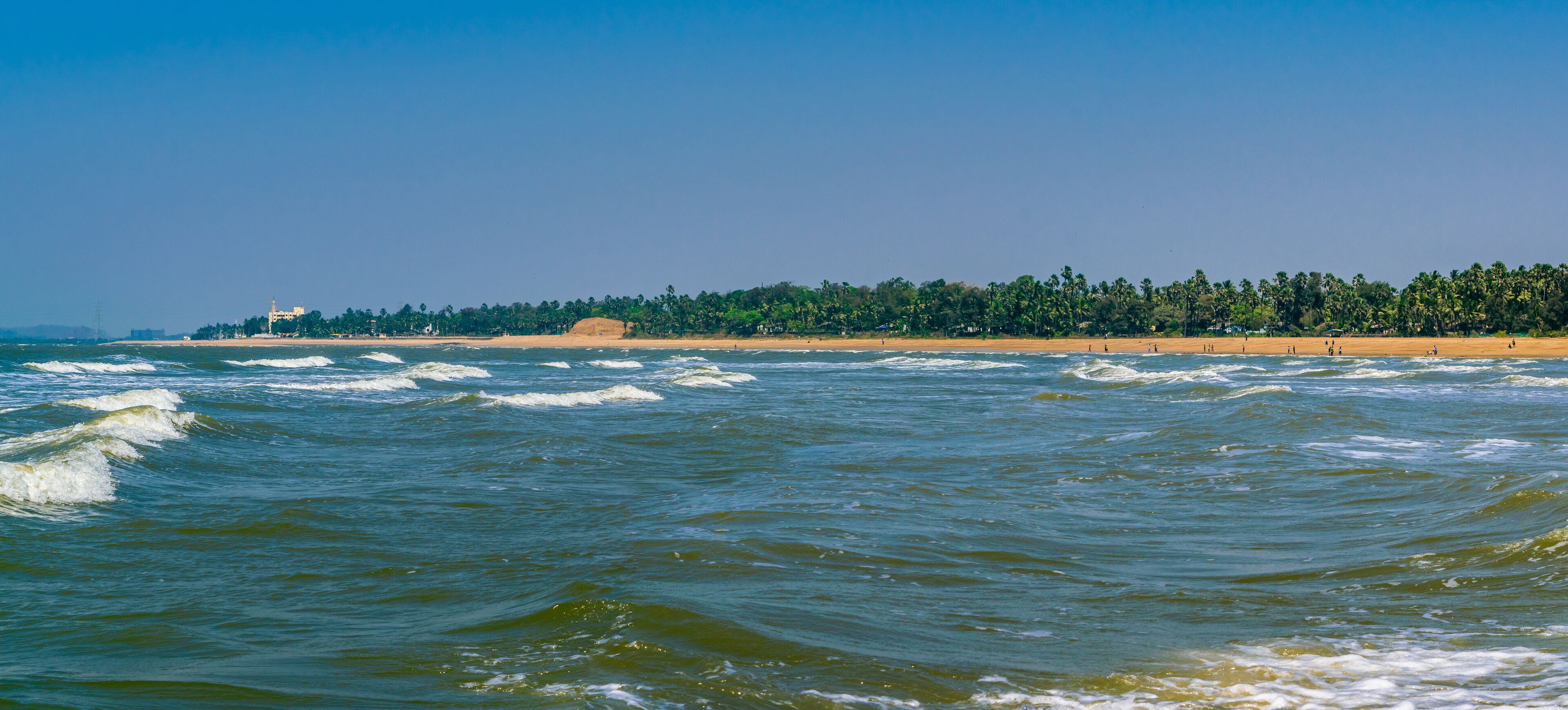 View at Aksa beach  is a popular beach and a vacation spot in Aksa village at Malad, Mumbai, India.