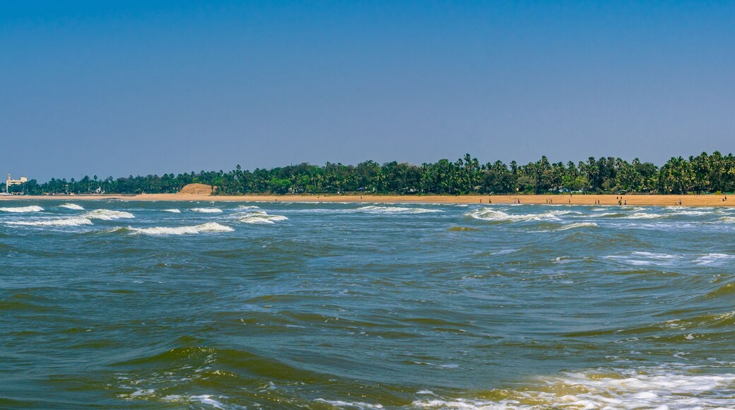 View at Aksa beach is a popular beach and a vacation spot in Aksa village at Malad, Mumbai, India.