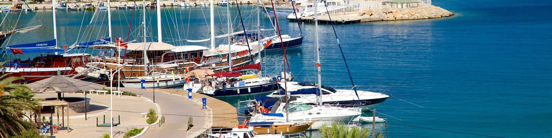 Datca Ferry Port which includes a marina