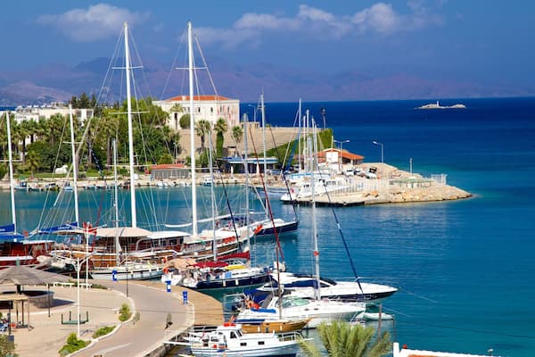 Datca Ferry Port which includes a marina