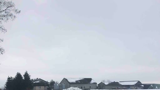 Random country road in Poland. Nice open space for a run. Asked older couple if I could park in front of their house. Great interaction and loving my little running partner 🐶