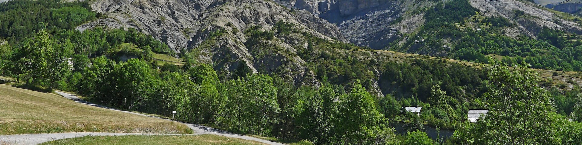 Vue orientée nord-est depuis la route d'AlliÚge (Péone)