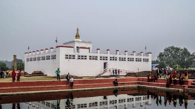 The Maya Devi Temple in Lumbini, Nepal, birthplace of the Lord Buddha.