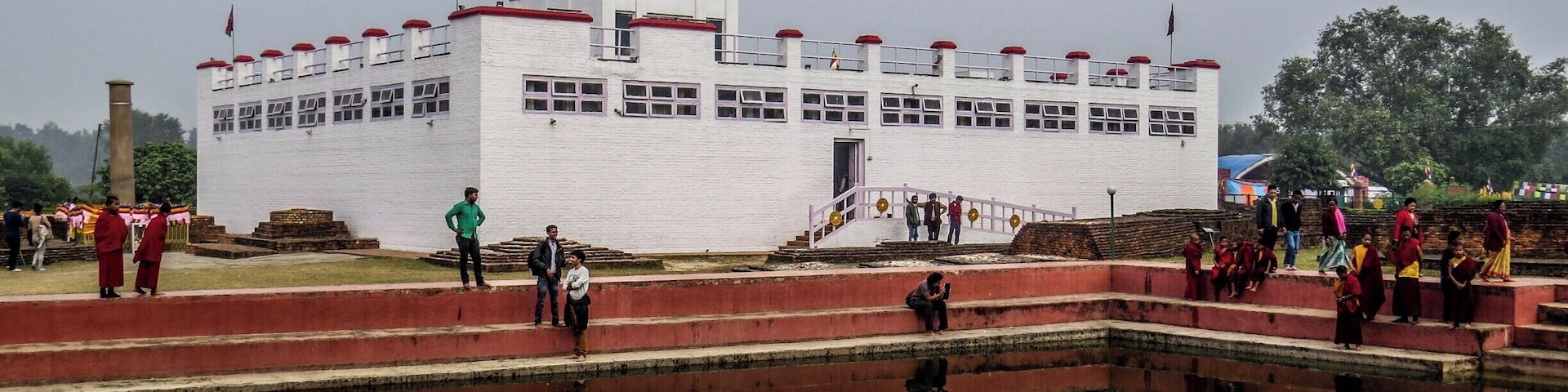 The Maya Devi Temple in Lumbini, Nepal, birthplace of the Lord Buddha.