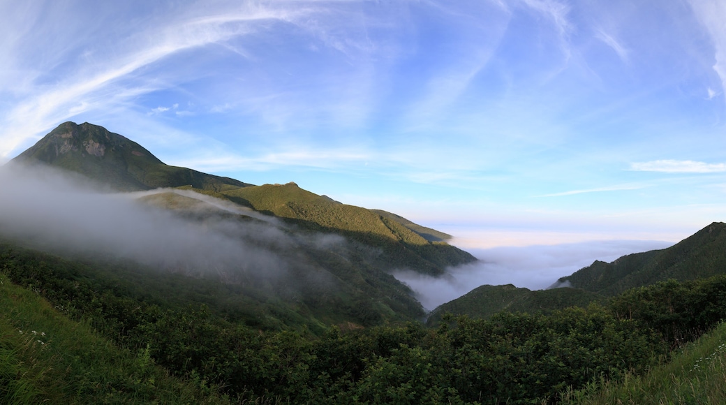 Panoramic view of Mt. Rausu on the Shiretoko Peninsula in northeastern Hokkaido