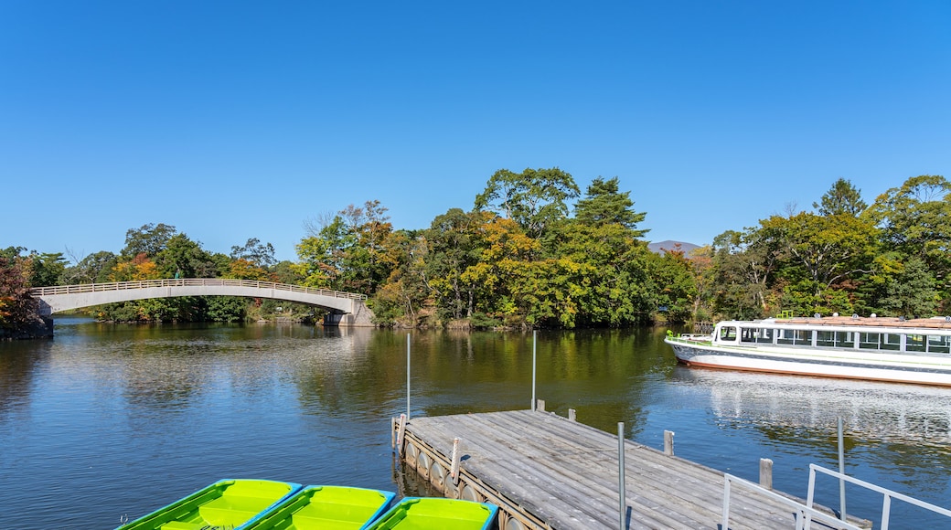 Onuma Quasi-National Park. Sunny day scenery landscape. Oshima Subprefecture, Town Nanae, Hokkaido, Japan
