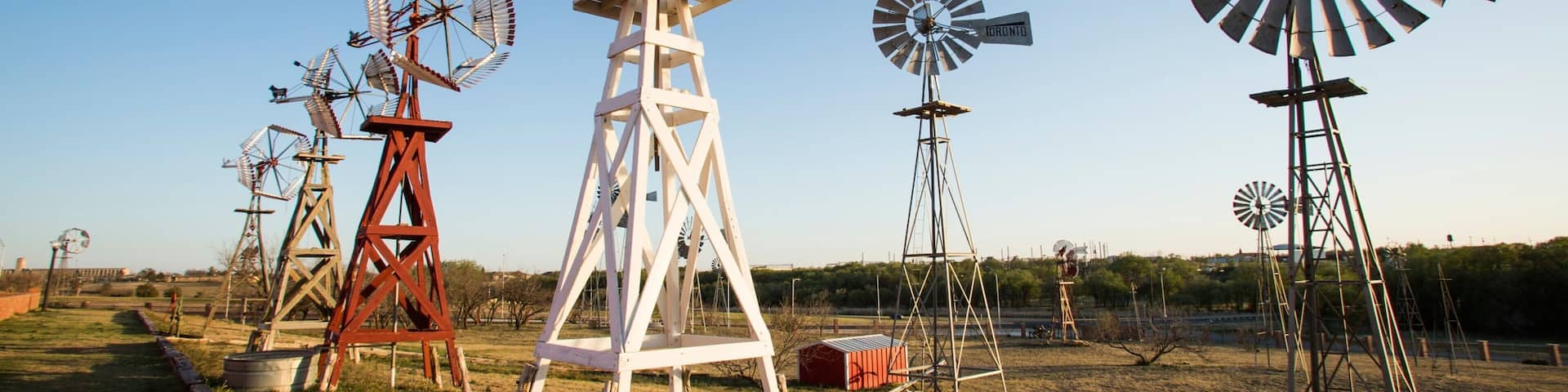 Lubbock which includes a windmill and tranquil scenes