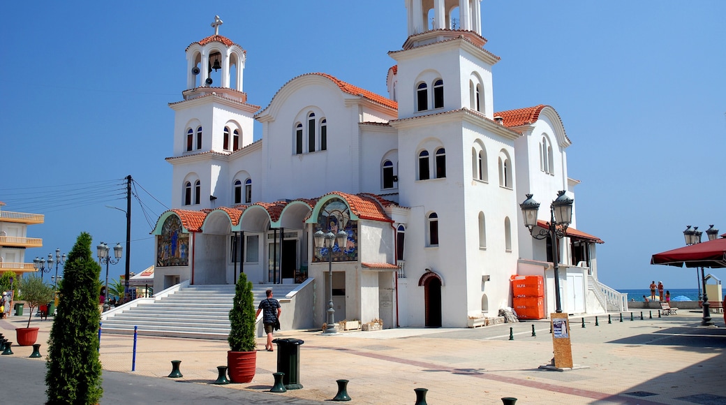 Greek-Catholic Church - one of the most characteristic places in Paralia (Paralia at Olympic Riviera , Pieria region - Greece)