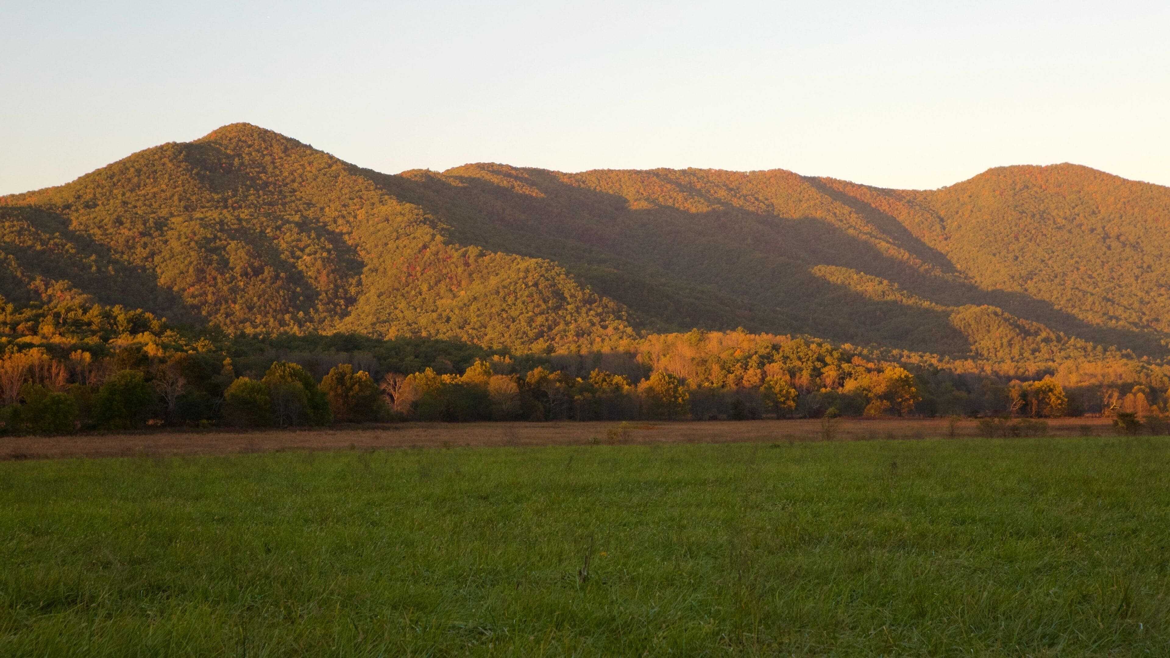 Cades Cove featuring landscape views, mountains and tranquil scenes
