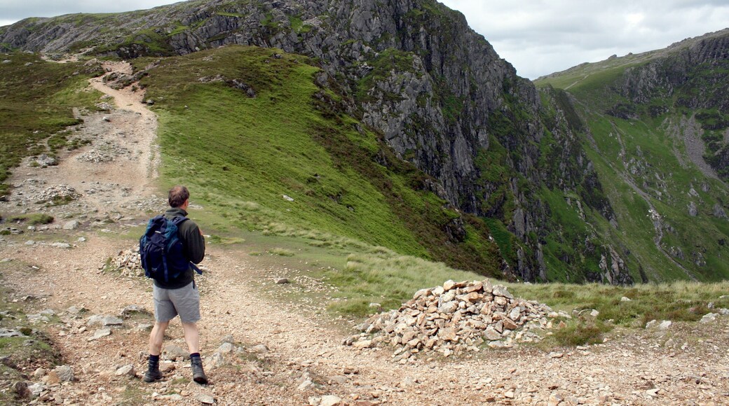 The Path To Cader Idris Craig Cau is ahead before the ascent is made to Cader Idris.