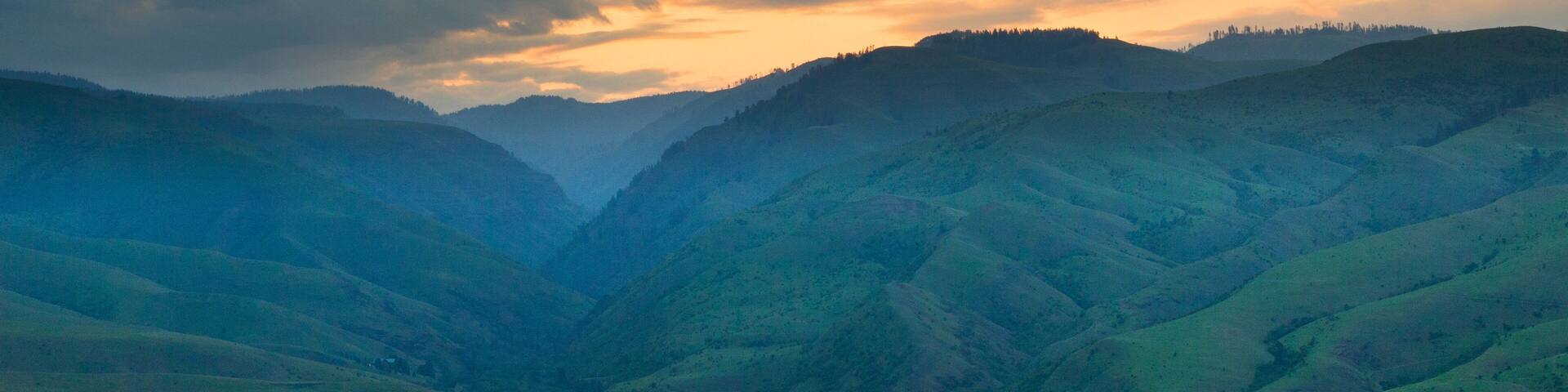 White Bird Pass in Idaho during the spring