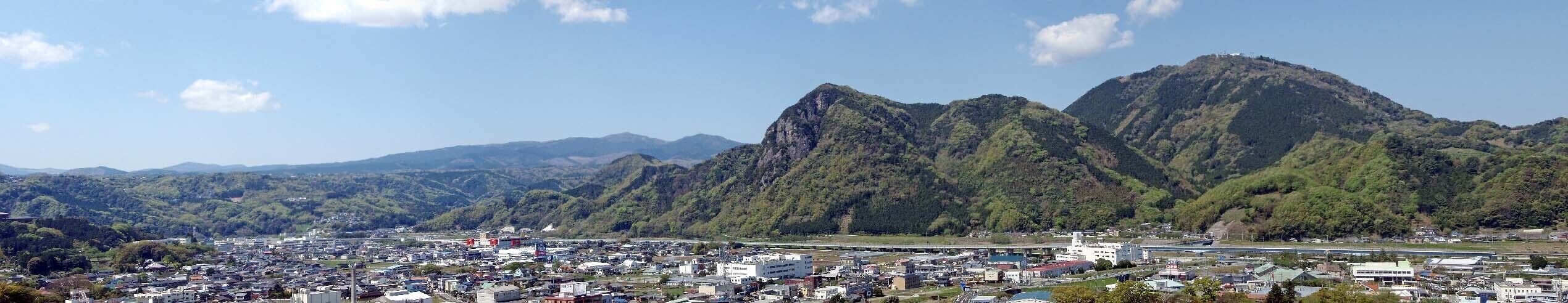 A view of the south part of Izunokuni city in Shizuoka prefecture, Japan.