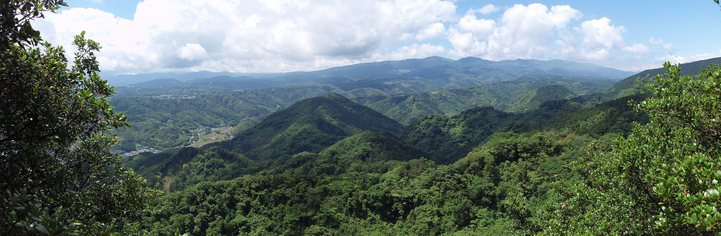 Daruma volcano viewed from the NE. Izu city and Numazu city, Shizuoka prefecture, Japan.