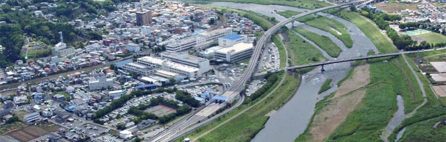 A view from the top of Mount Jyo-yama in Izunokuni City, Shizuoka Prefecture, Japan.