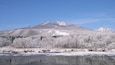 Myoko showing mountains, snow and a lake or waterhole