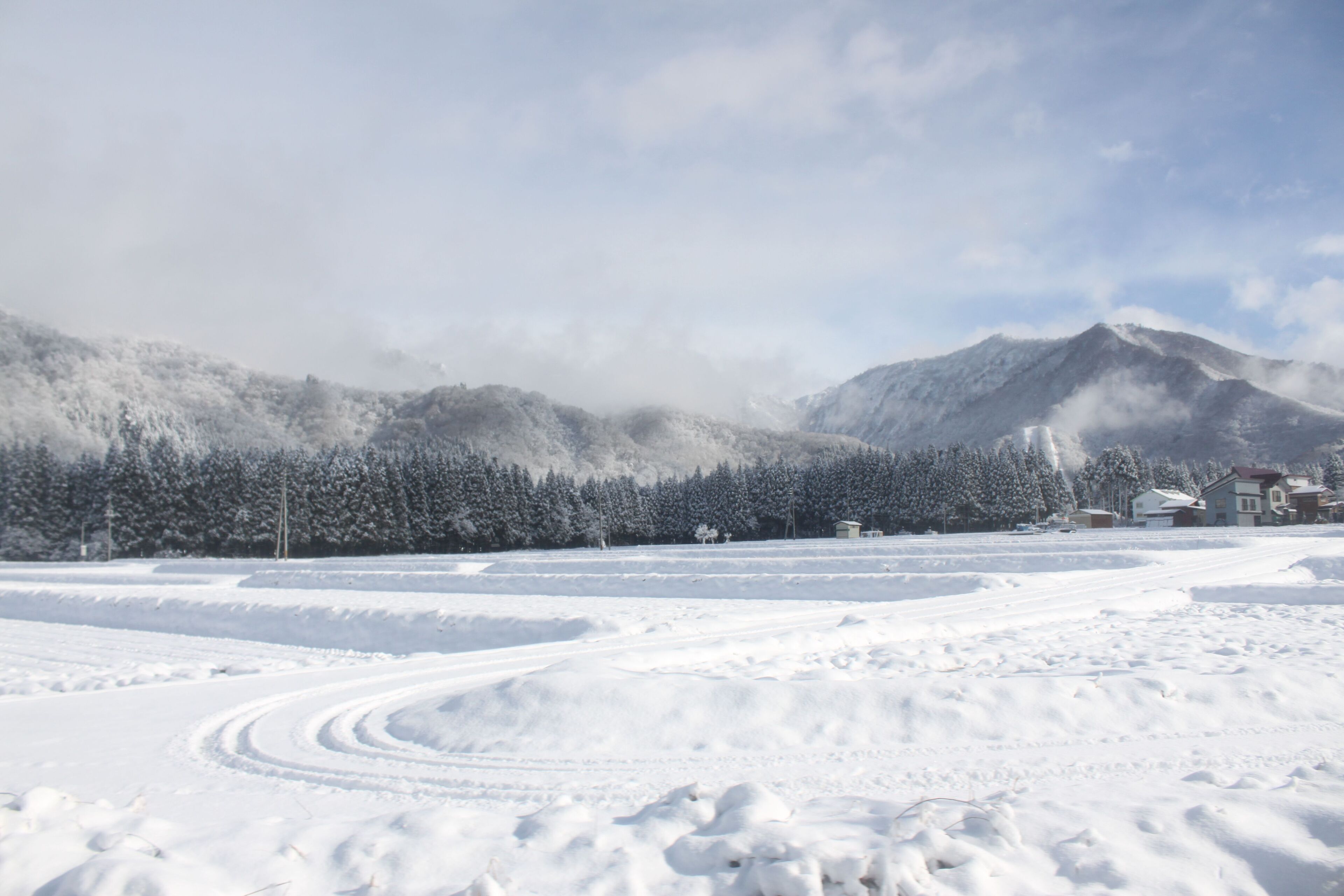 越後中里付近の風景