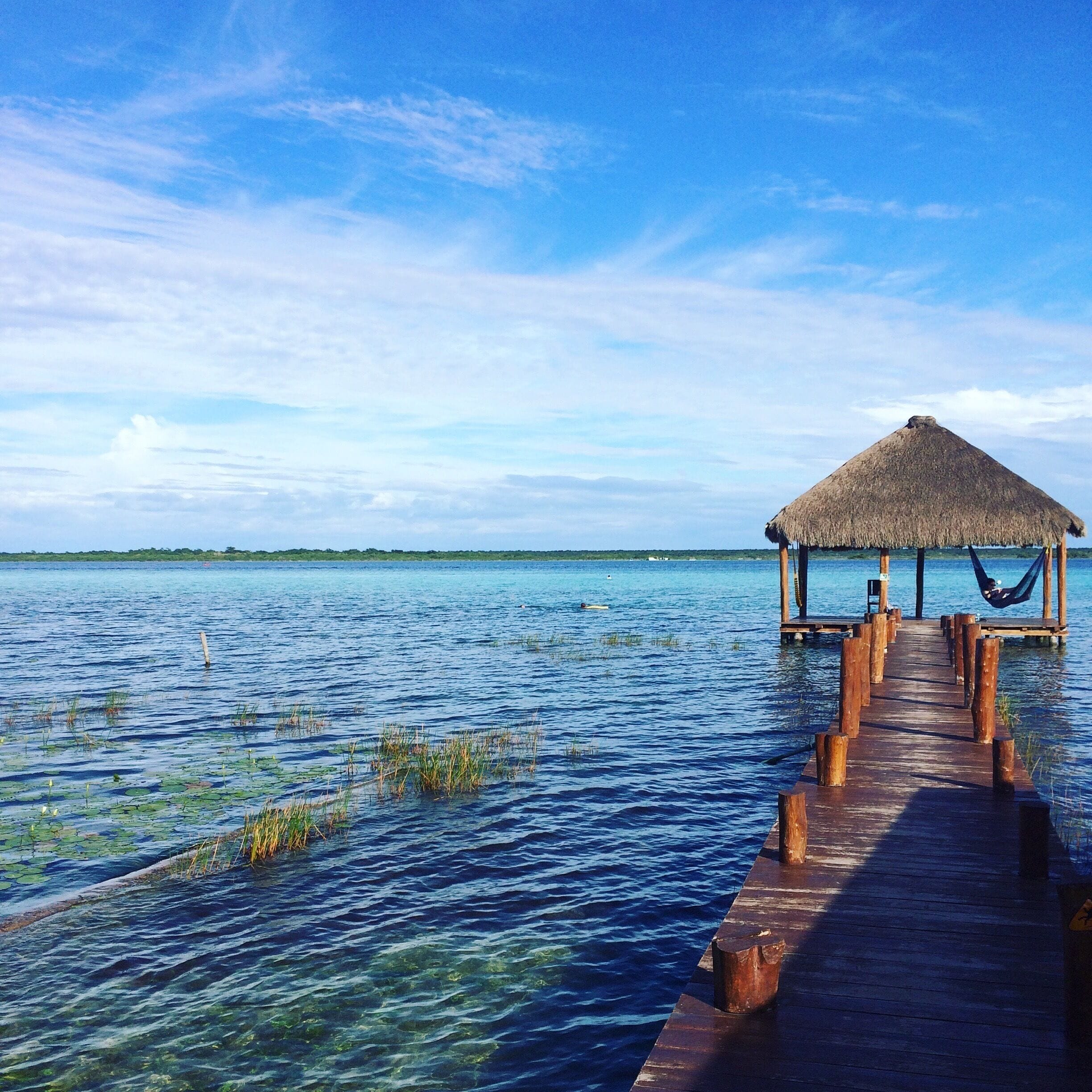 Bacalar lagoon, such a beautiful place and well worth a visit #mexico #bacalar #swimming 
