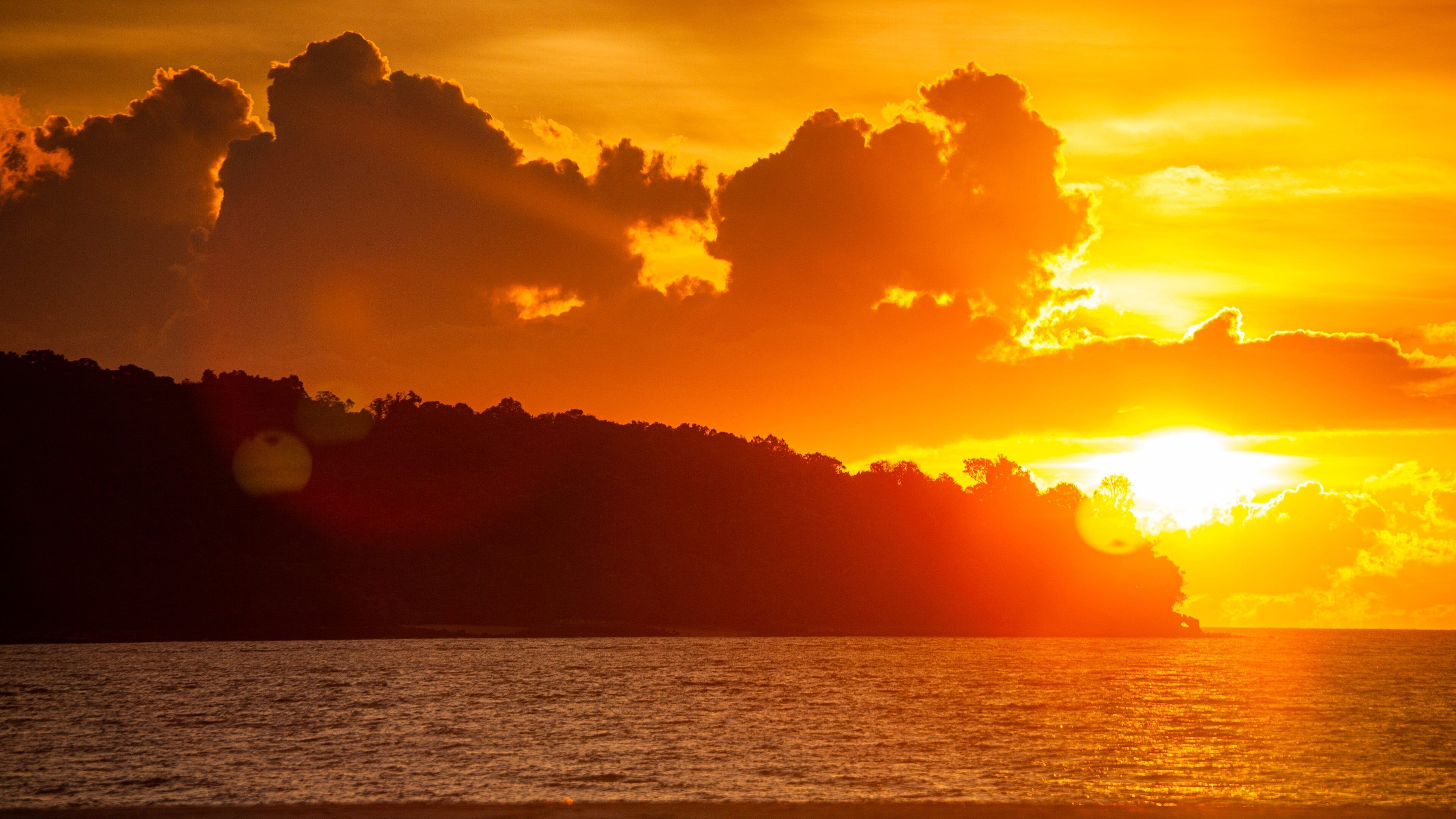 Kedah featuring general coastal views and a sunset