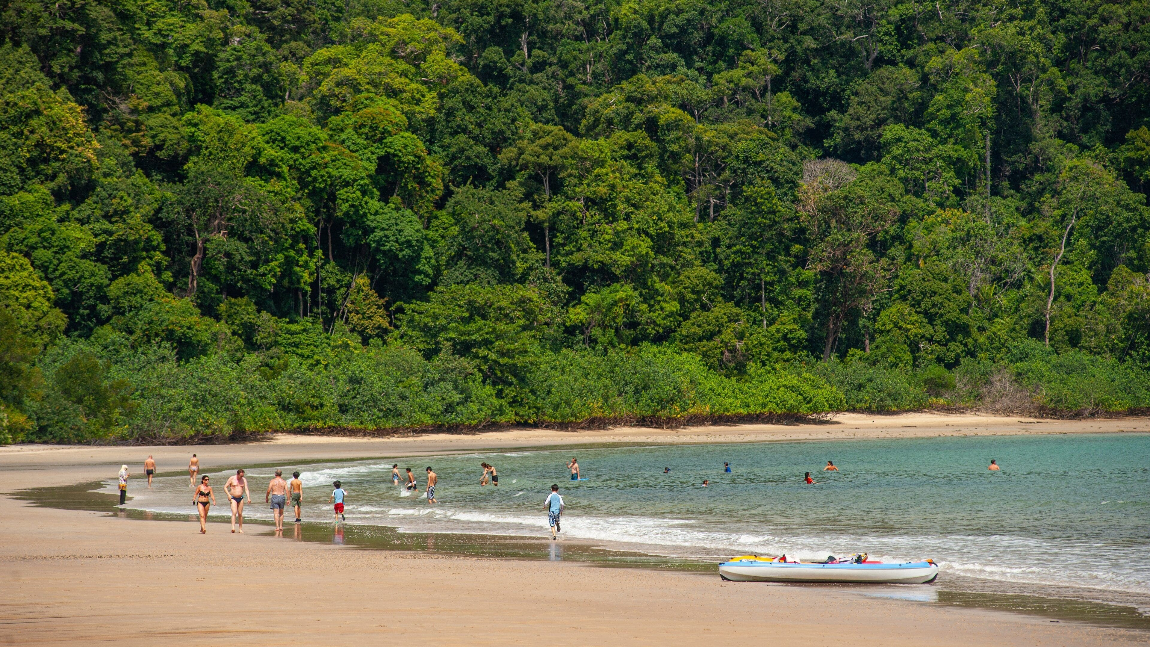 Kedah featuring a sandy beach, swimming and general coastal views