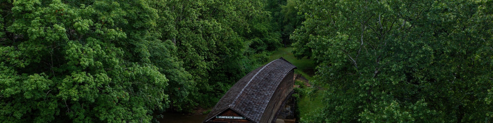 Humpback Covered Bridge - Multiple Kingpost Truss - Covington, Virginia
