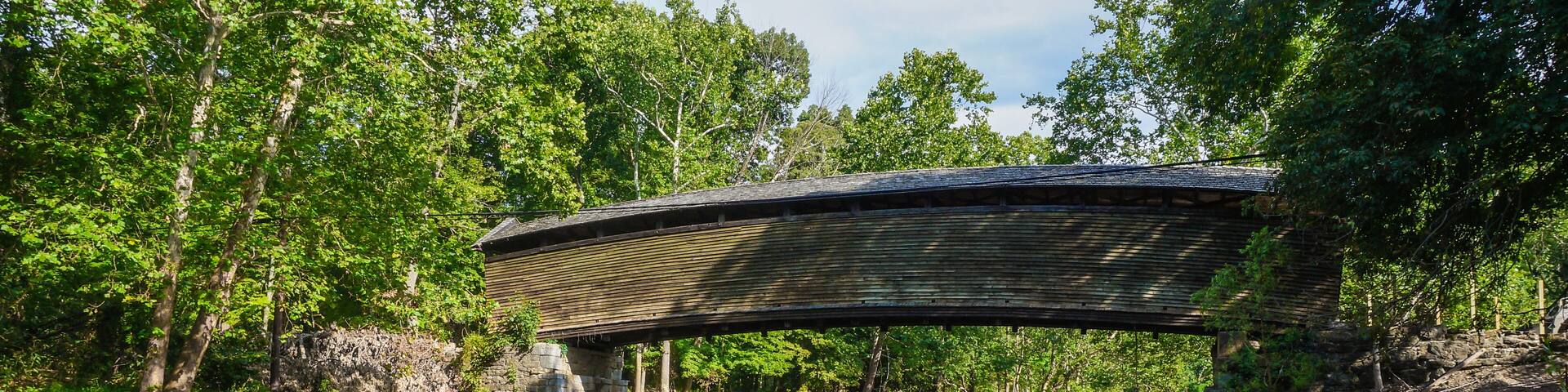Humpback Covered Bridge in Covington, Virginia