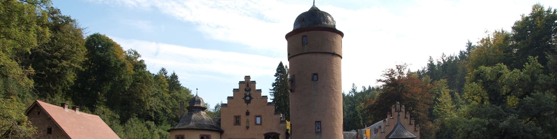 The last of the castles on our recent tour of Germany, but by no means the least.
What a stunning setting for a castle! Well worth a visit (the hotel right next door is very charming too!)
Wikipedia describes it as follows:
Mespelbrunn Castle is a late-medieval/early-Renaissance moated castle on the territory of the town of Mespelbrunn, between Frankfurt and WĂŒrzburg, built in a tributary valley of the Elsava valley, within the Spessart forest. It is a popular tourist attraction and has become a famous Spessart landmark.
#instone