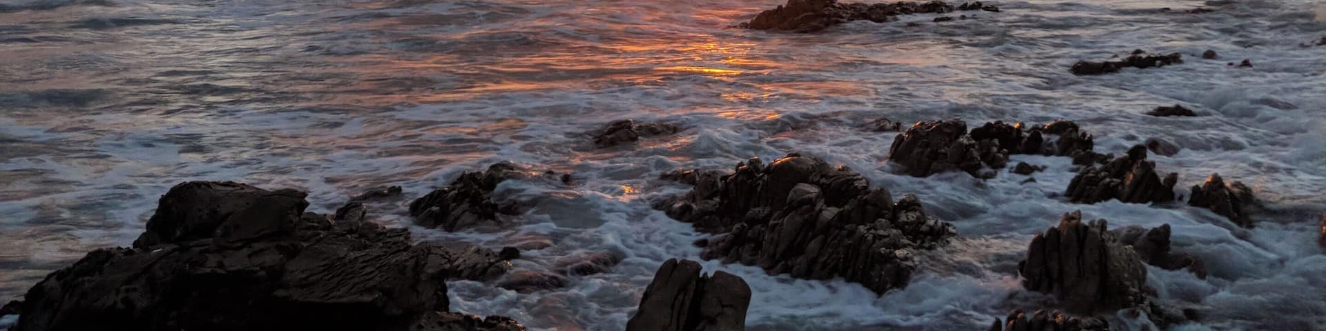 Sunset at the Southernmost point of Africa #adventure