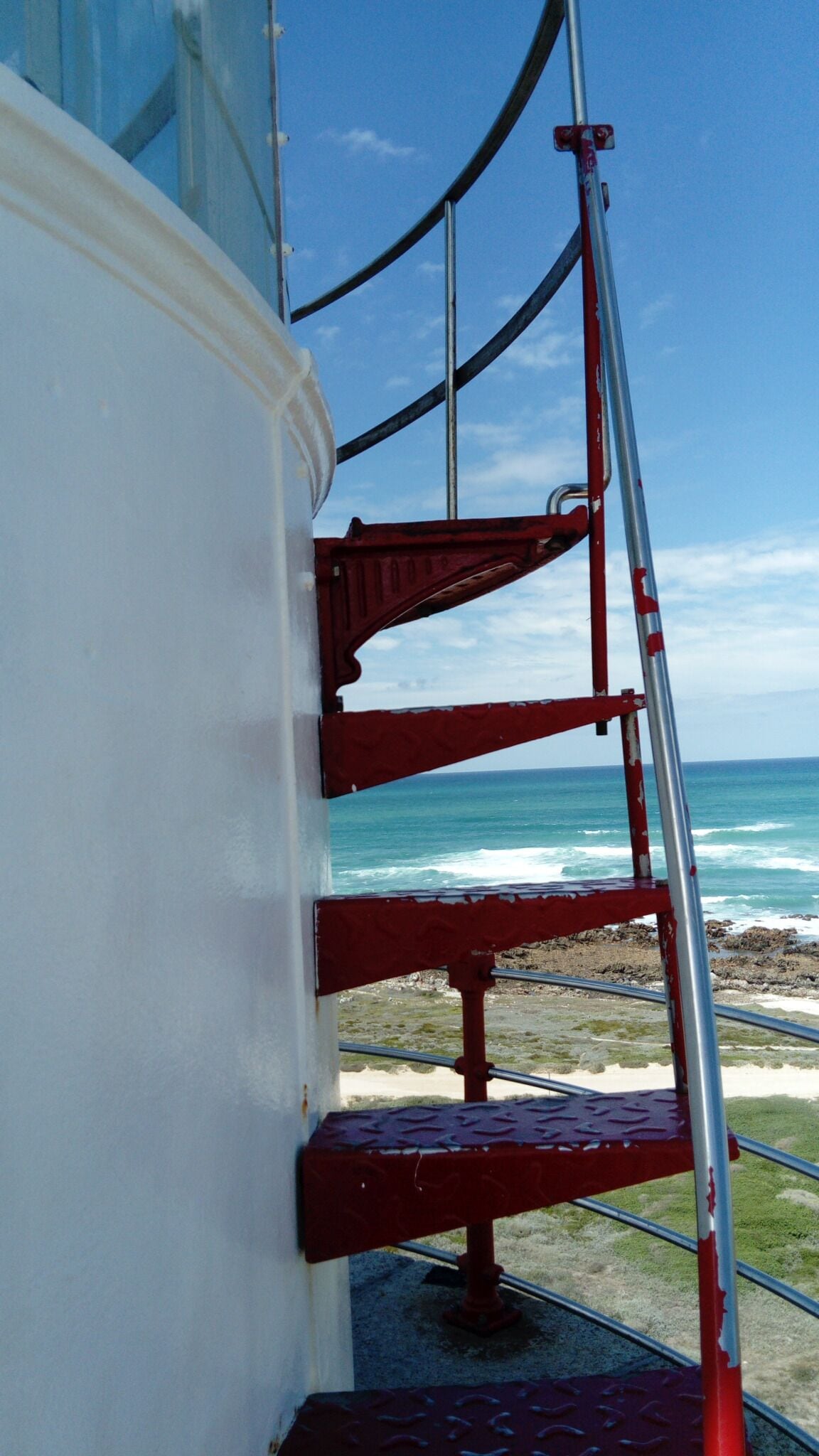 View from the lighthouse in L'agulhas -The Southernmost town in AFRICA, where the Atlantic and Indian Ocean Meets!!